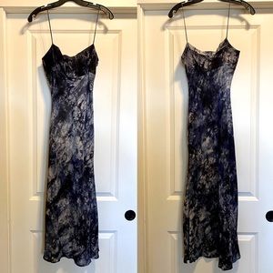 Tahari silk tie-dye slip dress Small